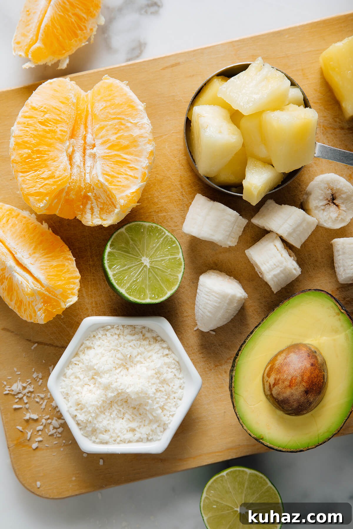 Creamy Pineapple Avocado Smoothie Recipe 3 pineapple avocado smoothie ingredients