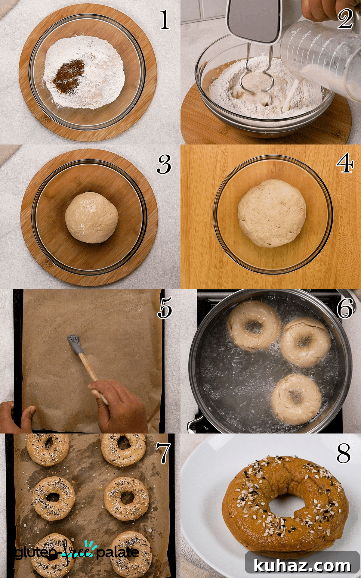 Soft and Chewy Gluten-Free Bagels Recipe 5 Here's my step-by-step visual guide to making gluten-free bagels.