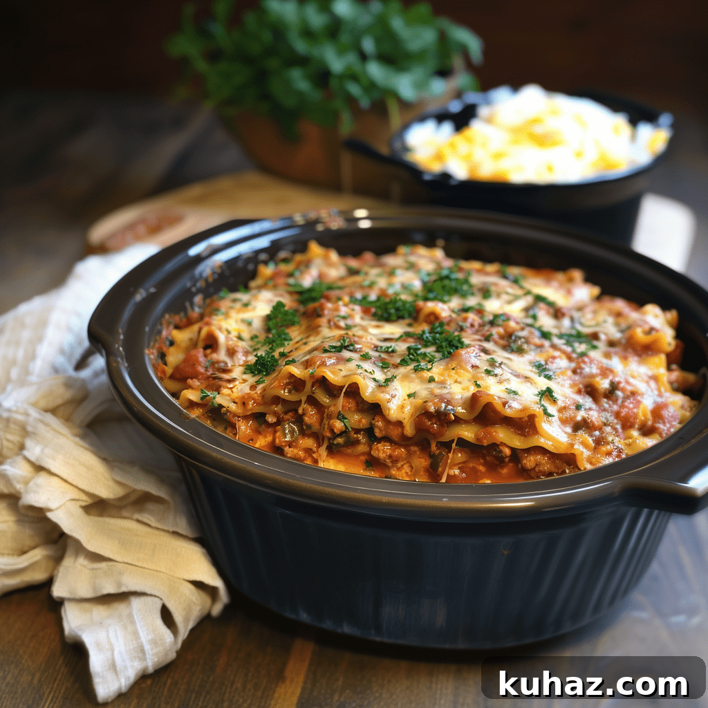 Slow Cooker Lasagna Recipe: Crockpot Italian Comfort 3 img 1808 2