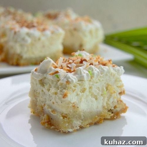 Coconut Cheesecake Bars Recipe 5 coconut cheesecake