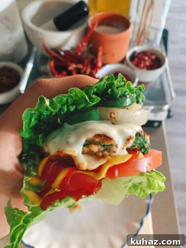 Zesty Low-Carb Jalapeño Turkey Burger Recipe 2 Low-carb jalapeño turkey burgers with grilled jalapeños and onions