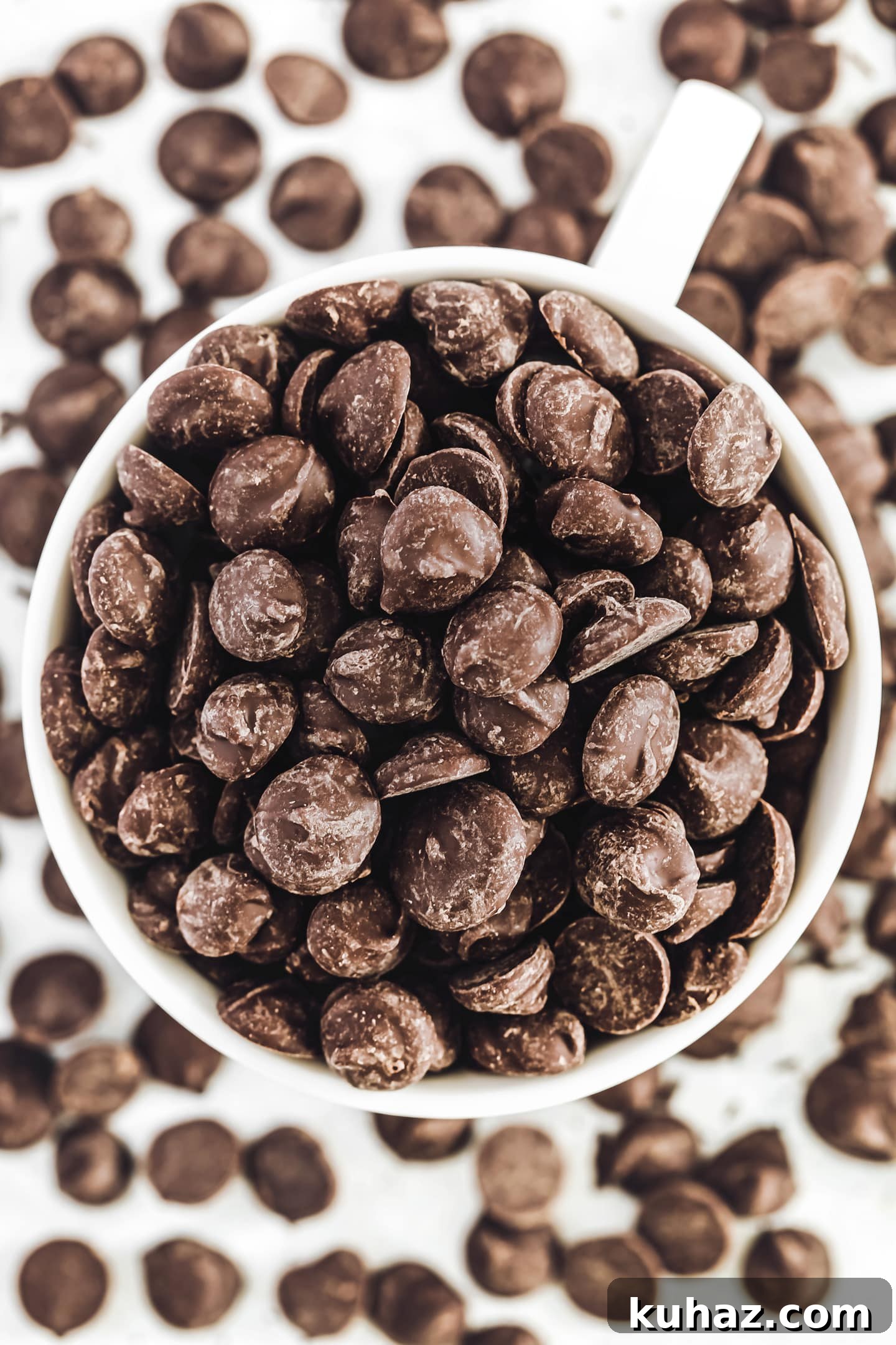 bowl filled with homemade chocolate chips