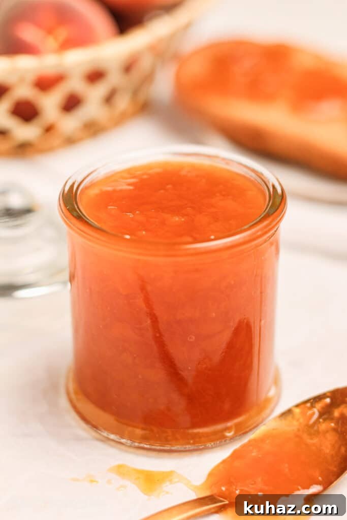 How to Make Homemade Peach Jam (Small Batch) 3 Home Made Peach Jam Recipe