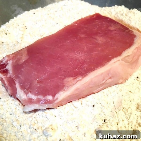 Slow Cooker Chicken Fried Country Pork Chops 4 chicken-fried-pork-chops-prep-1