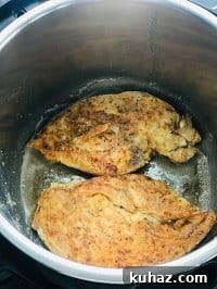 searing dredged chicken in instant pot