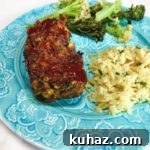 Stuffing meatloaf made with cornbread stuffing