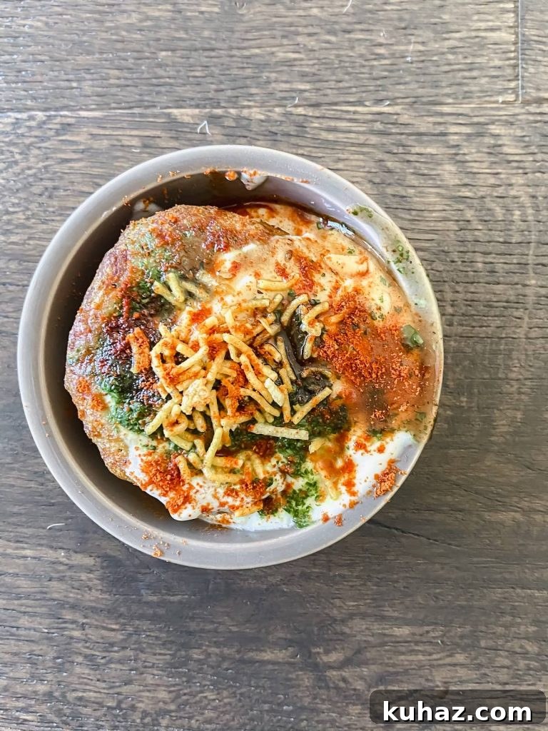 Aloo Tikki Chaat Recipe - Crispy Indian Potato Patties 2 aloo tikki chaat