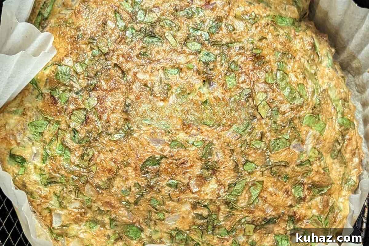 10 Air Fryer Egg Recipes to Transform Breakfast 5 Closeup of air fryer frittata