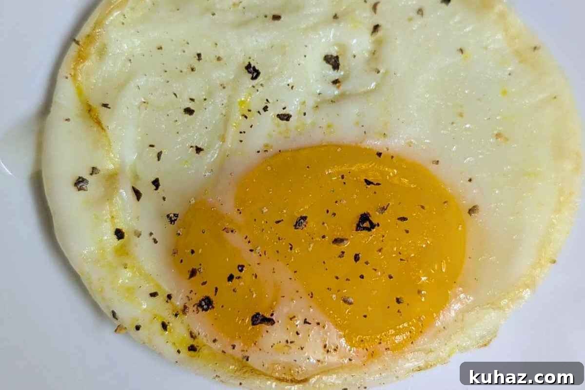 10 Air Fryer Egg Recipes to Transform Breakfast 9 Fried egg on a plate