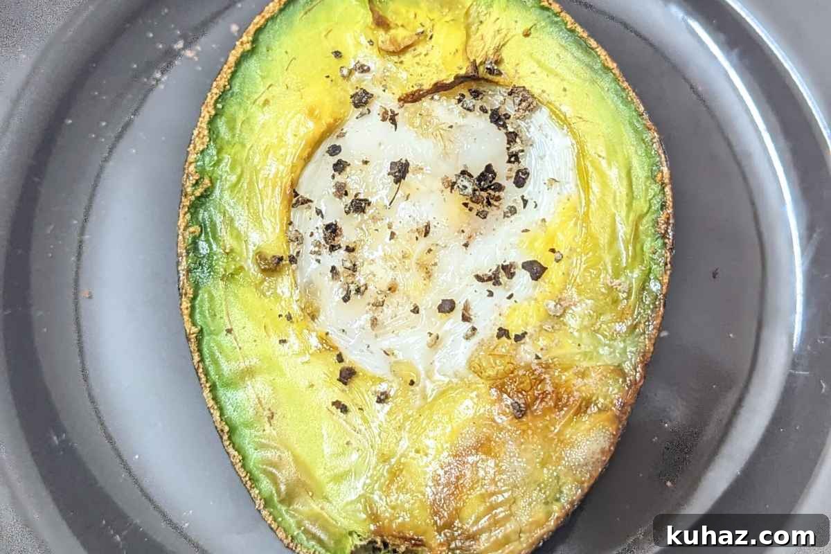 10 Air Fryer Egg Recipes to Transform Breakfast 10 Avocado egg on a plate