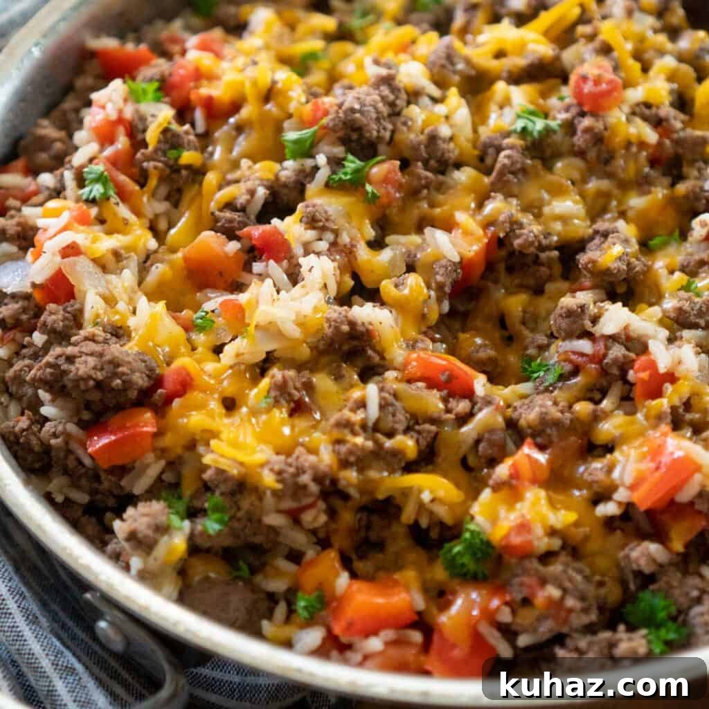 What to Serve with Green Beans 25 Tasty Pairings 12 beaf and rice skillet with cheese