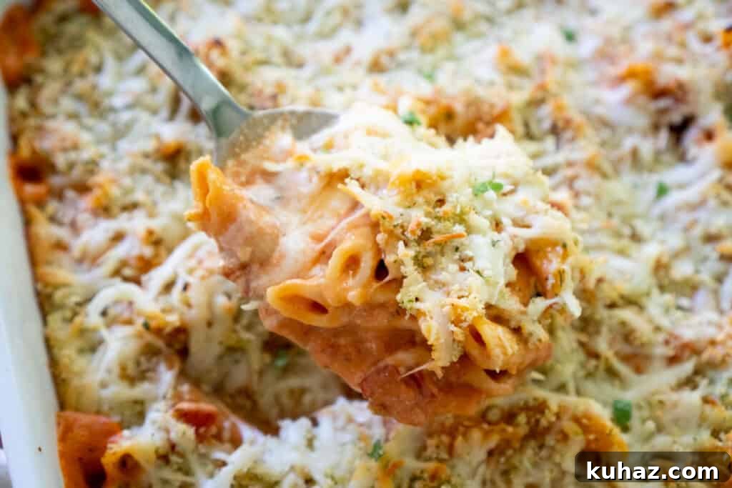 What to Serve with Green Beans 25 Tasty Pairings 14 copycat olive garden 5 cheese ziti al forno in serving spoon over white baking dish