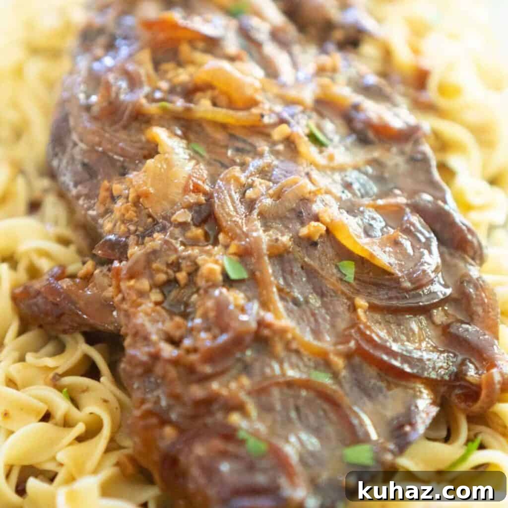 What to Serve with Green Beans 25 Tasty Pairings 15 slow cooker london broil over egg noodles with onions and gravy