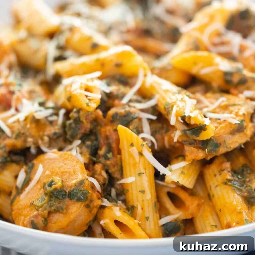 What to Serve with Green Beans 25 Tasty Pairings 3 close up of creamy chicken sausage penne