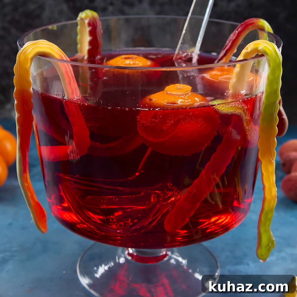 Alcohol-free Halloween punch served for spooky celebrations.