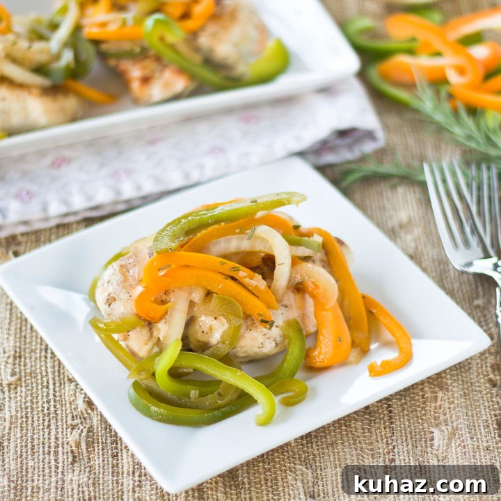 Roast Chicken with Balsamic Bell Peppers