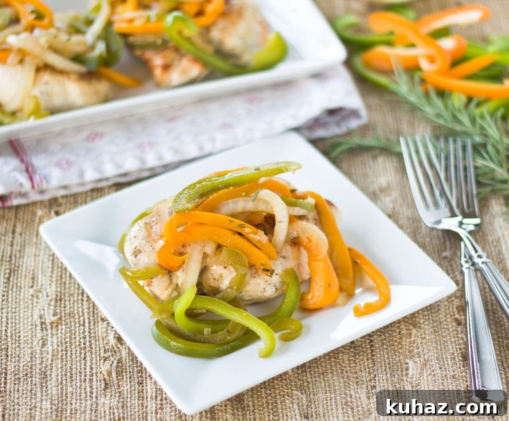 Roasted Chicken with Balsamic Bell Peppers
