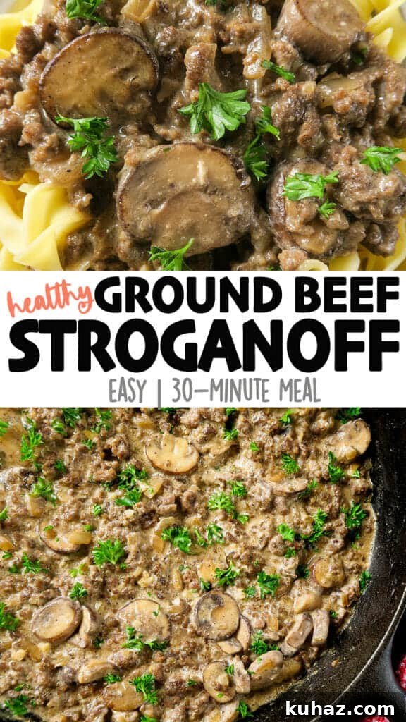 Creamy Ground Beef Stroganoff Recipe with Greek Yogurt 17 Ground Beef Stroganoff {with Greek Yogurt}