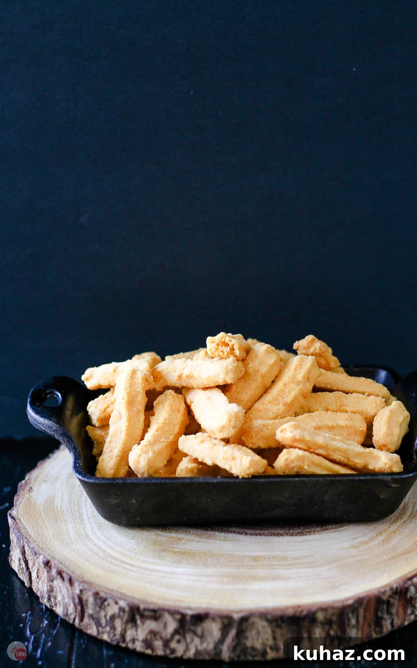 Southern Pimento Cheese Straws Recipe 3 Pimento cheese straws with crisp flaky texture