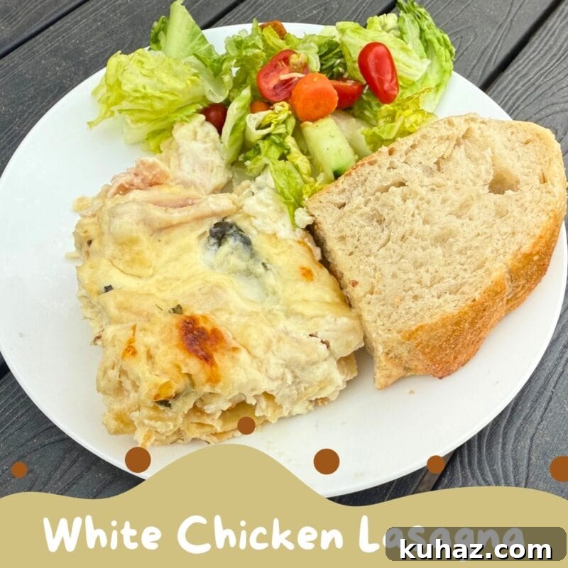 white chicken lasagna