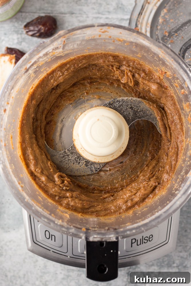 Date, Caramel and Nougat Bars Recipe 5 date caramel in blender