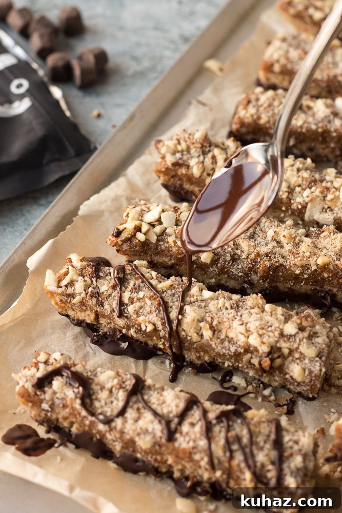 Date, Caramel and Nougat Bars Recipe 8 chocolate drizzled on date caramel nougat bars