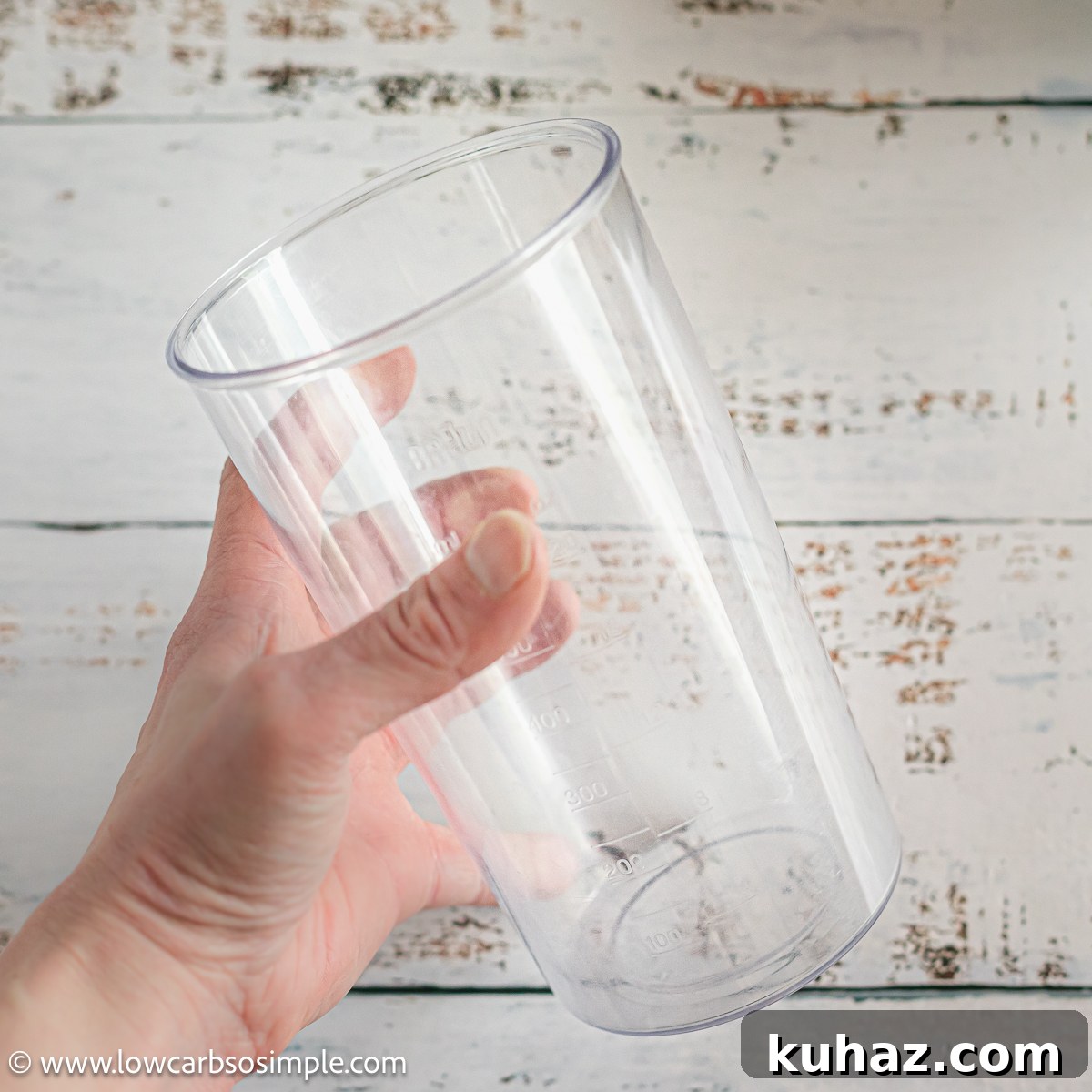 Tallow Latte Without Dairy or Caffeine 3 Immersion Blender Jar | Low-Carb, So Simple