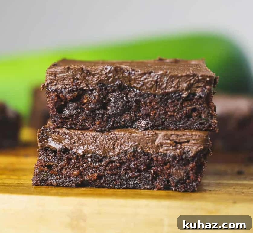 Fudgy Cocoa Zucchini Brownies 7 zucchini brownie recipe