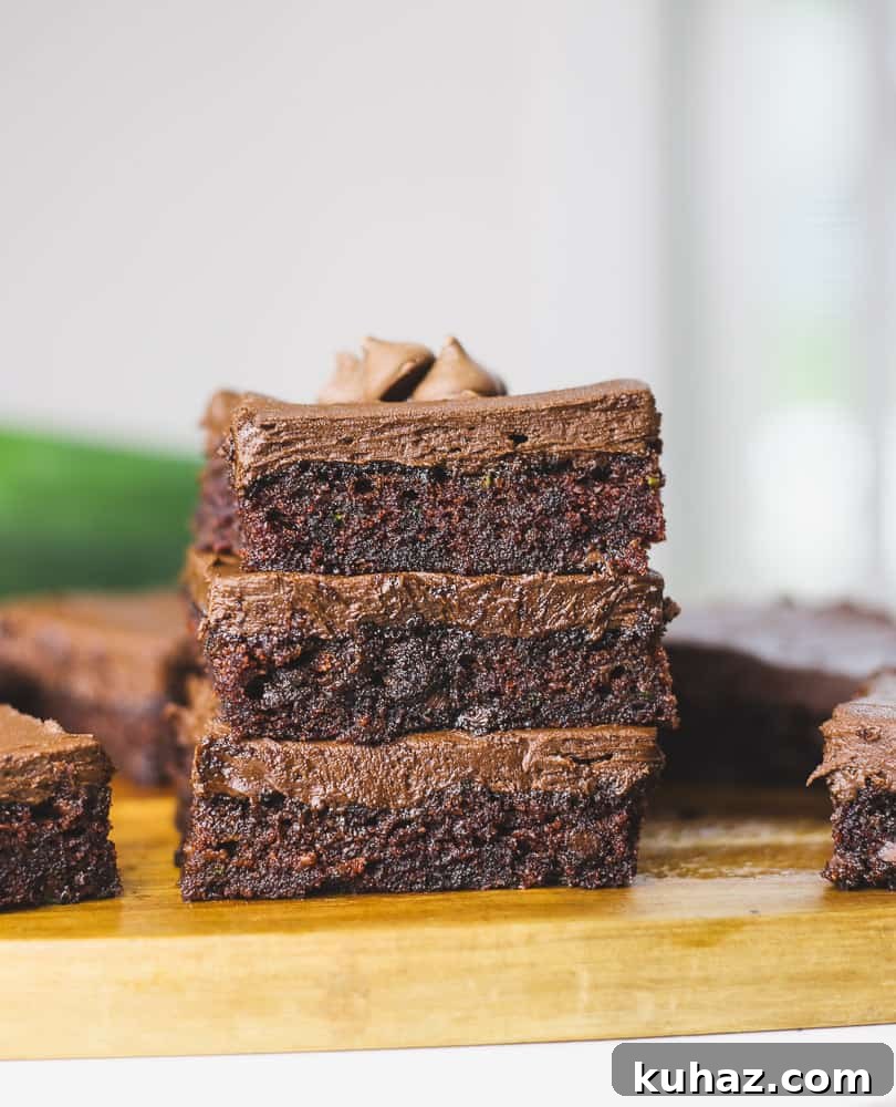 Fudgy Cocoa Zucchini Brownies 8 zucchini brownie recipe