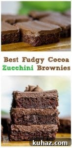 Best Fudgy Cocoa Zucchini Brownies