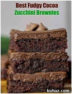 Best Fudgy Cocoa Zucchini Brownies