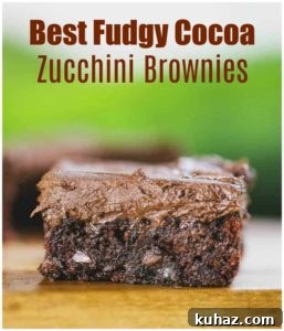 Best Fudgy Cocoa Zucchini Brownies