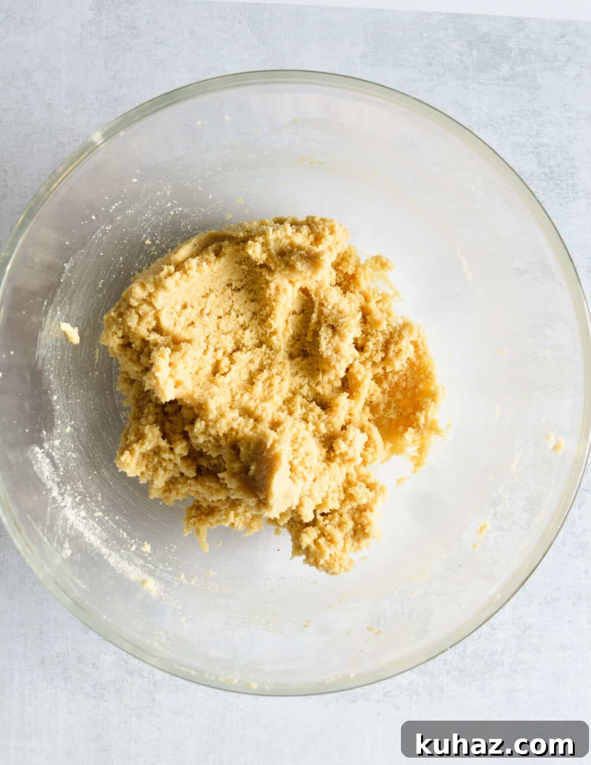Soft and Chewy Almond Flour Chocolate Chip Cookie Recipe 7 a bowl of almond flour cookie dough.