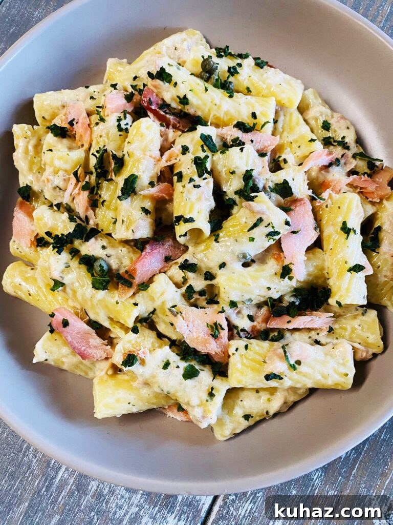 Creamy Pesto Salmon Pasta 8 Salmon Pasta with Pesto Cream Sauce