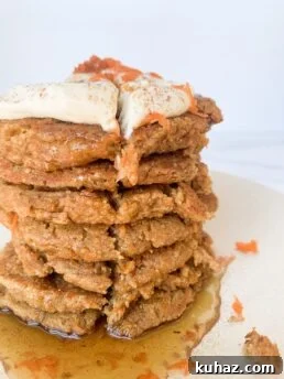 thumbnail of healthy carrot cake pancakes
