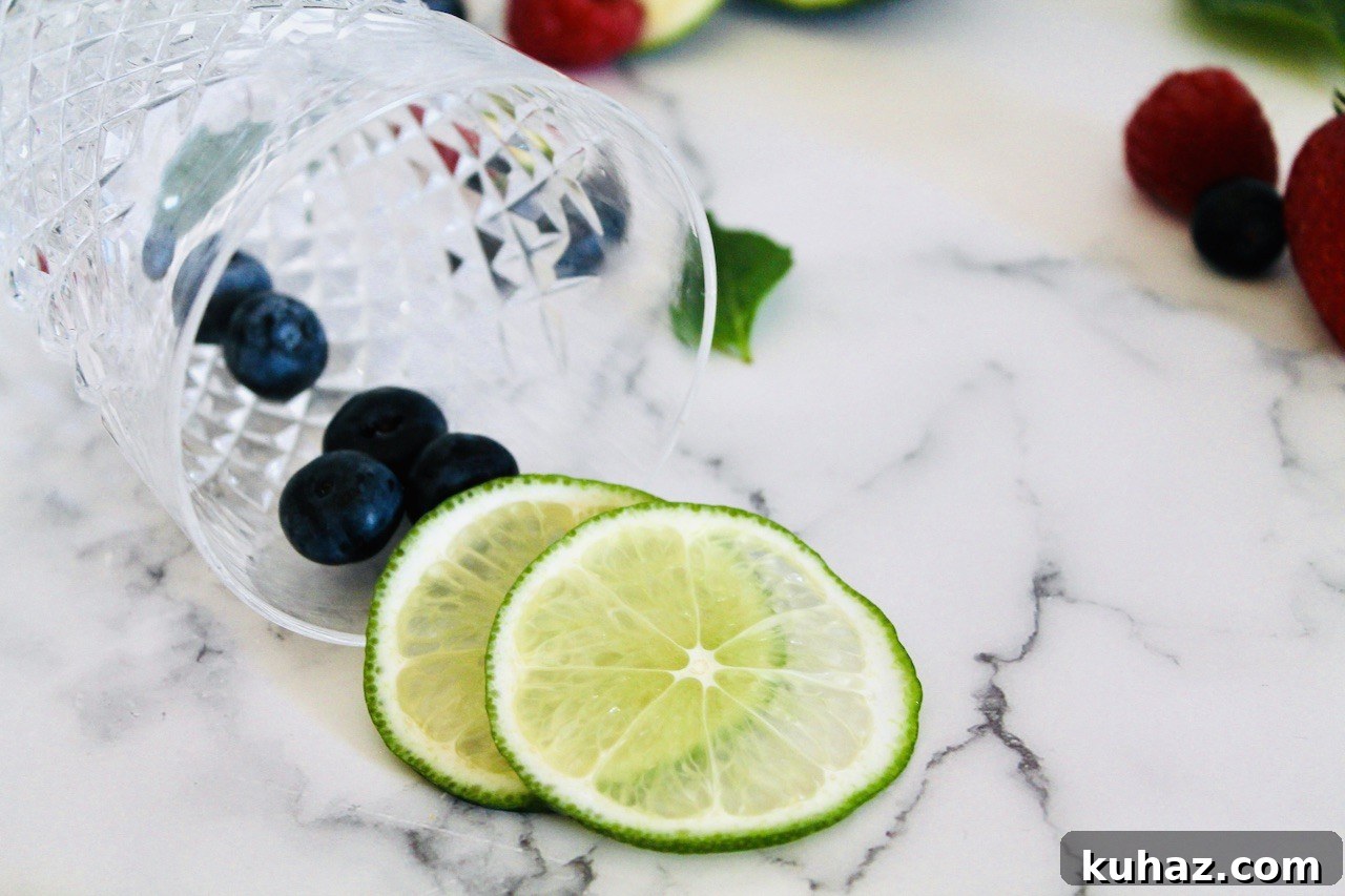 Sparkling Berry Vodka Cocktail for July 4th 3 berry cocktail