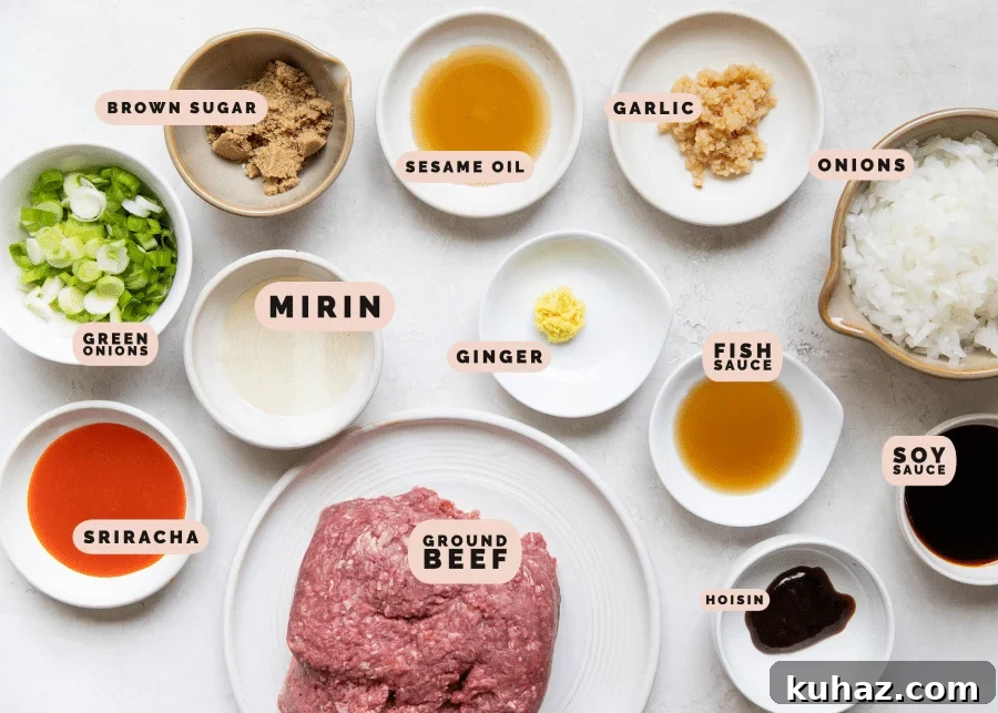 ingredients needed to make ground beef and noodles