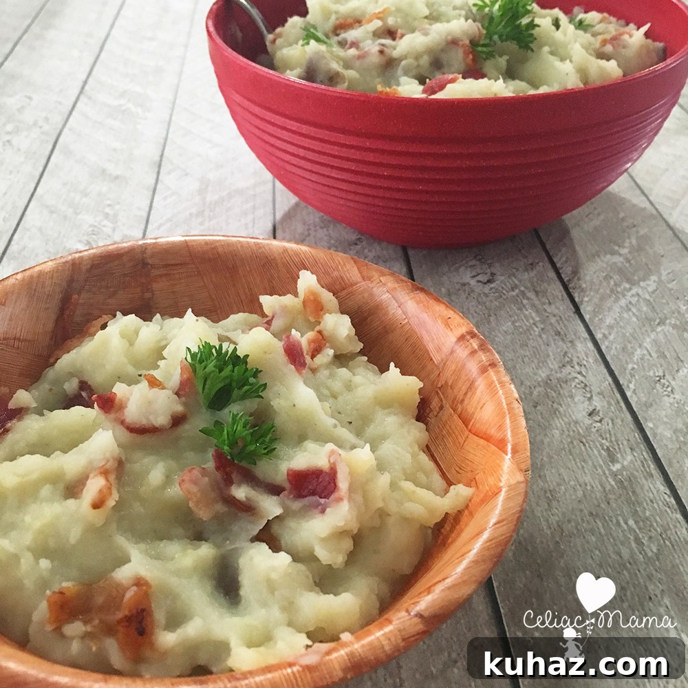 Dairy-Free Mashed Potatoes with Crispy Bacon 3 gluten-free-bacon-mashed-potatoes