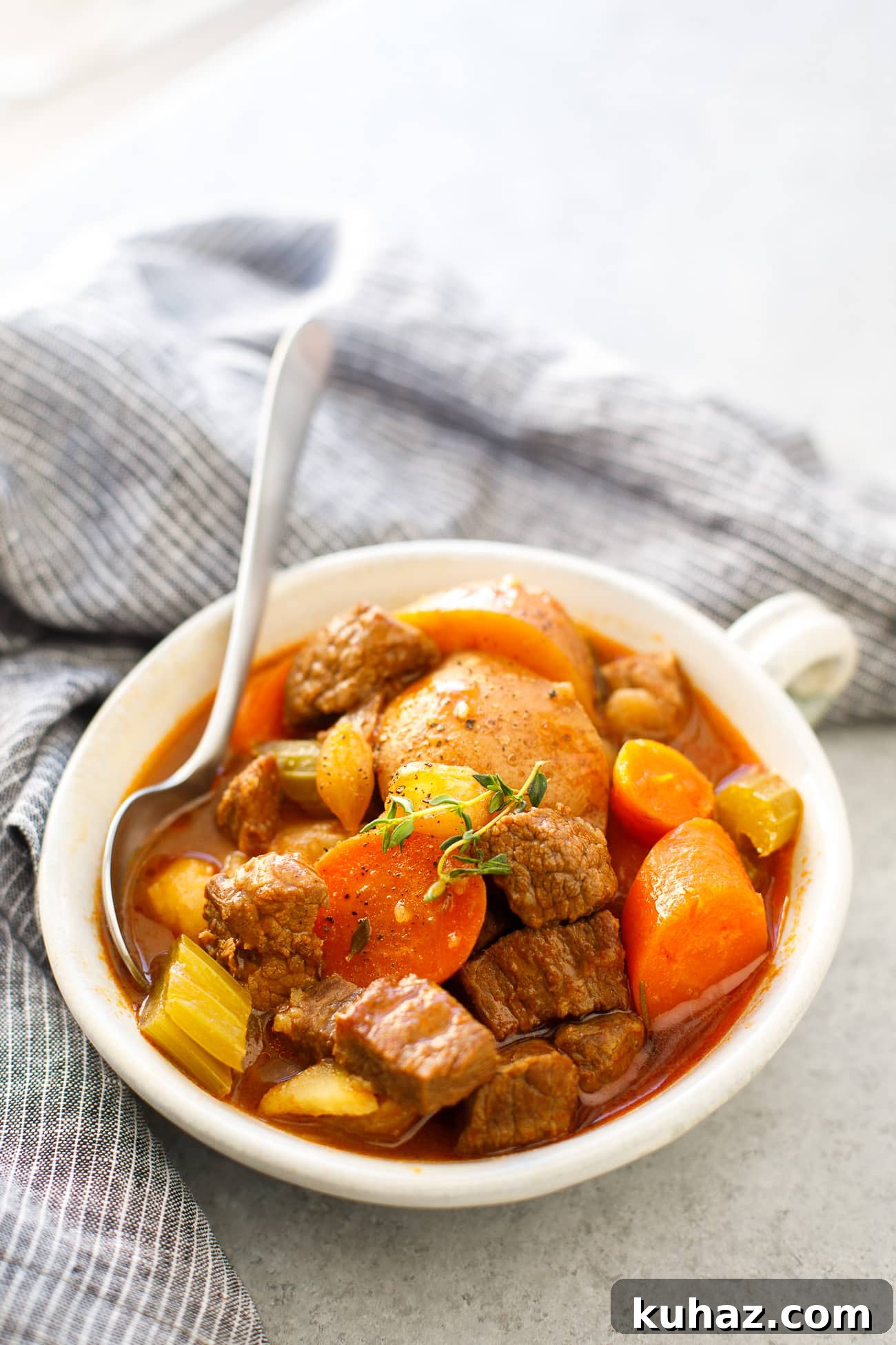 Instant Pot Beef Stew Recipe: Tender Beef and Veggies 3 Instant Pot Beef Stew Recipe - This easy pressure cooker beef stew is a hearty family meal that tastes AMAZING!