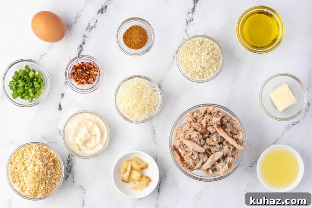 ingredients needed to make homemade crab cakes.