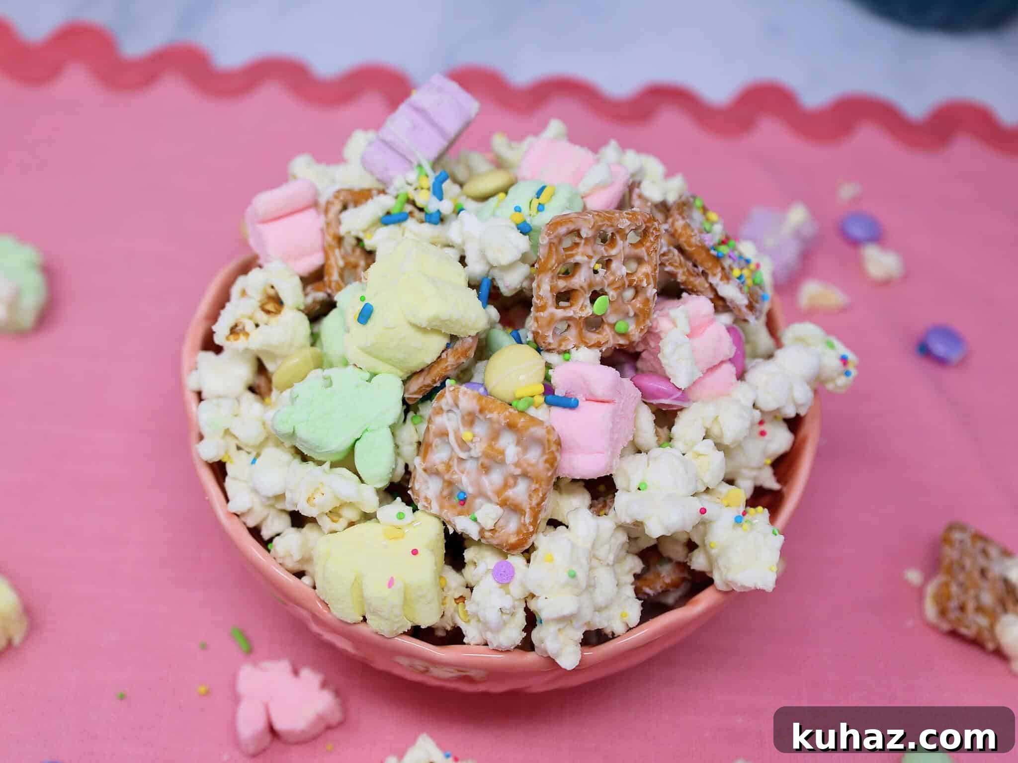 No-Bake Cadbury Creme Egg Bites Recipe for Easter 10 Easter popcorn snack mix featured image