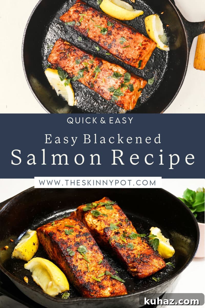 Quick Cajun Blackened Salmon Recipe 3 Seasoned Salmon