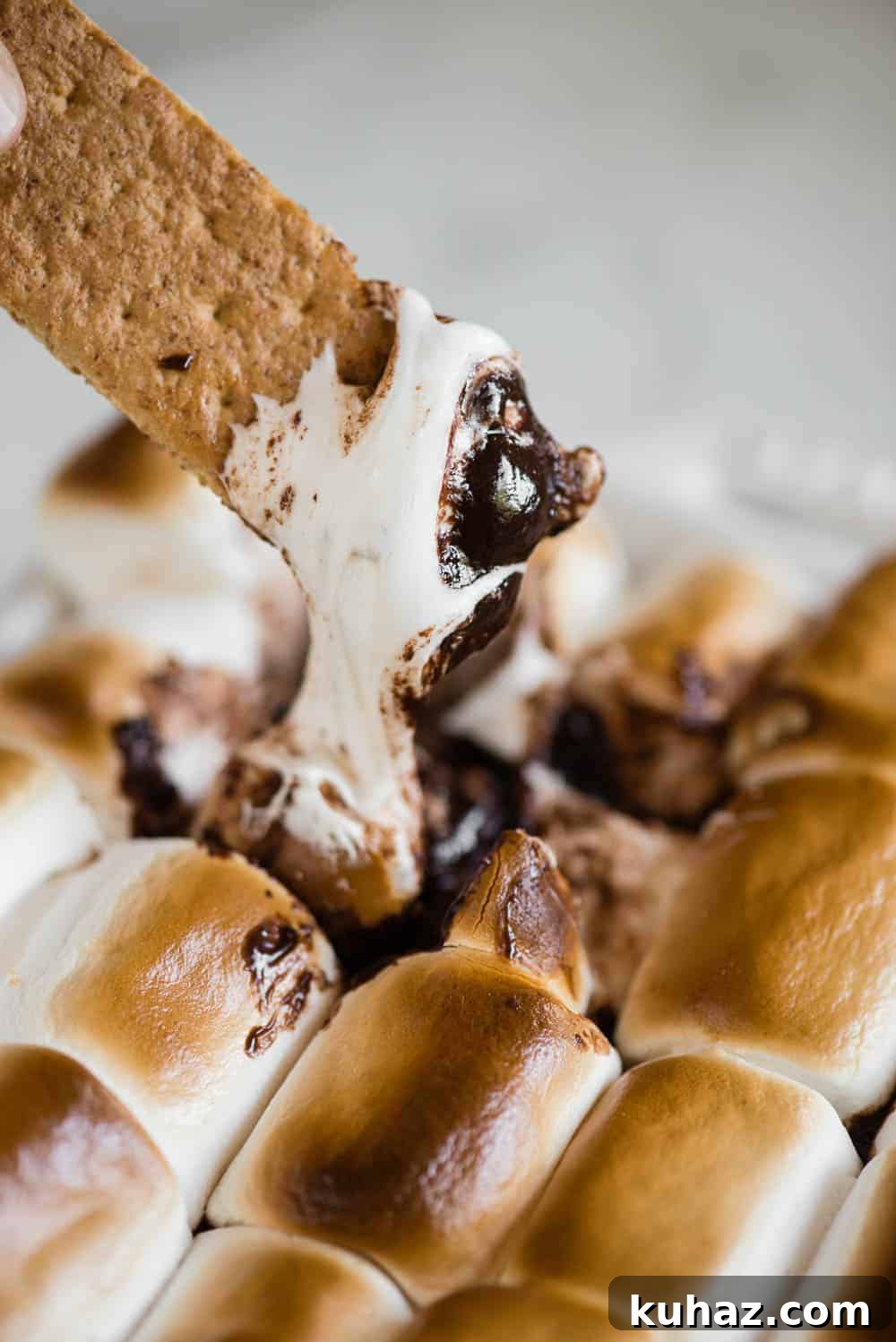 S'mores Dip Recipe: Gooey Chocolate and Marshmallow 2 smores dip with graham crackers