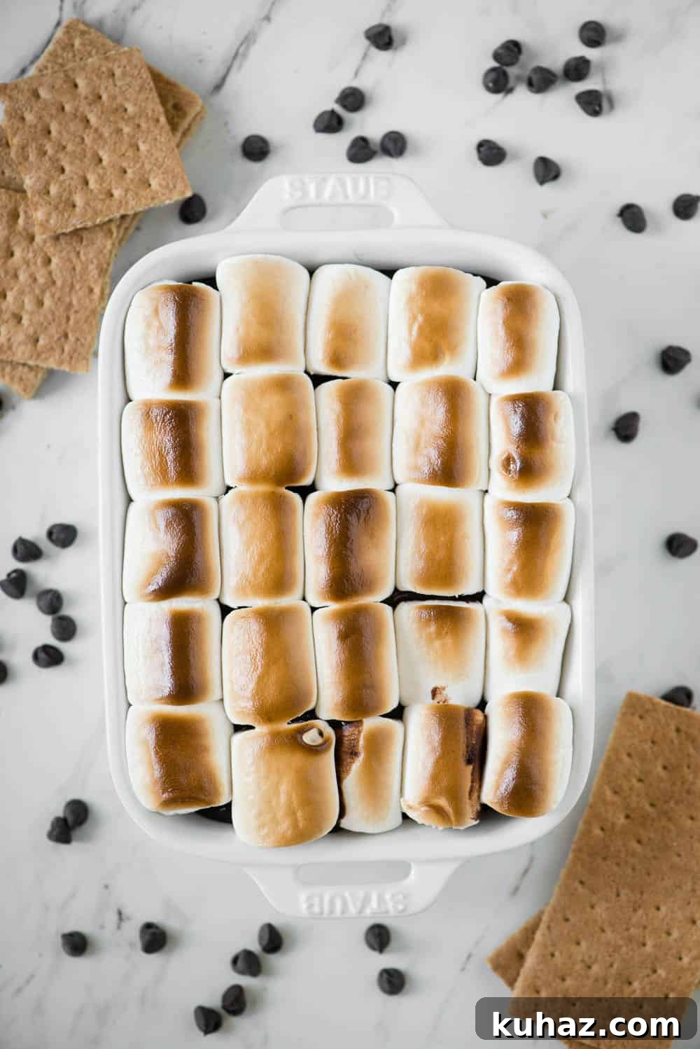 S'mores Dip Recipe: Gooey Chocolate and Marshmallow 3 baked smores dip
