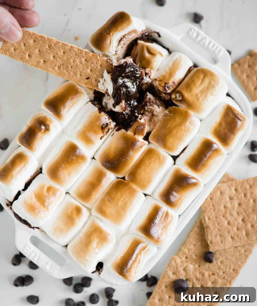 S'mores Dip Recipe: Gooey Chocolate and Marshmallow 4 oven baked smores dip