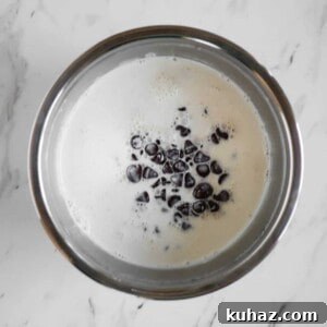 chocolate ganache for smores dip