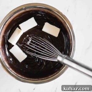 chocolate ganache for smores dip