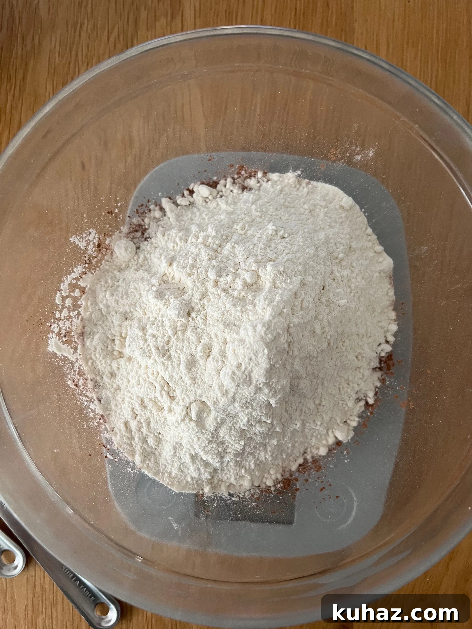 Dry ingredients measured out.
