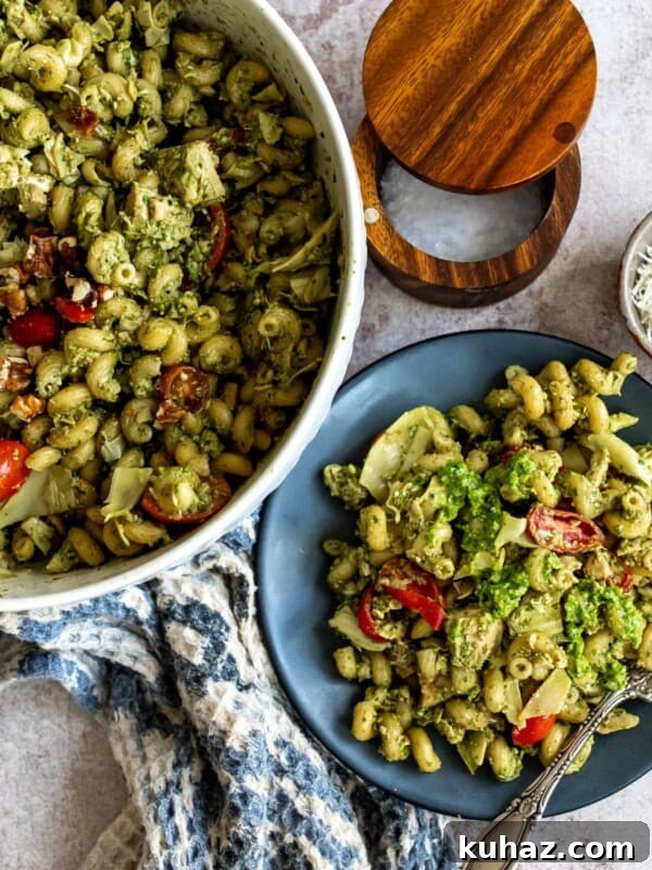 Tuna pesto pasta