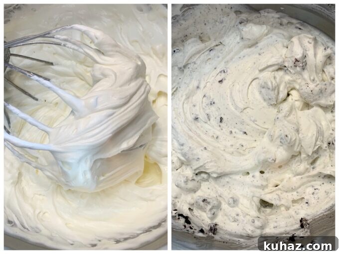 Cream cheese whipped frosting.